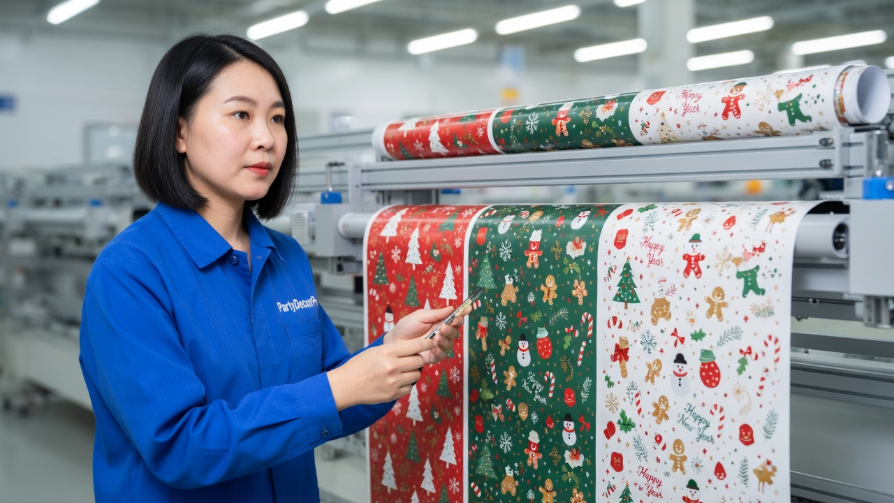 gift wrapping paper Manufacturing Process 