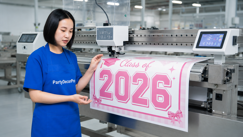 grad banner Manufacturing Process 