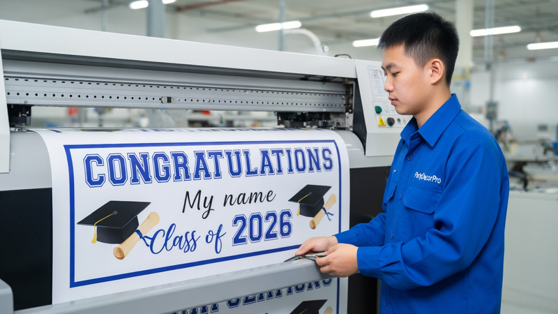 graduation banner Manufacturing Process 