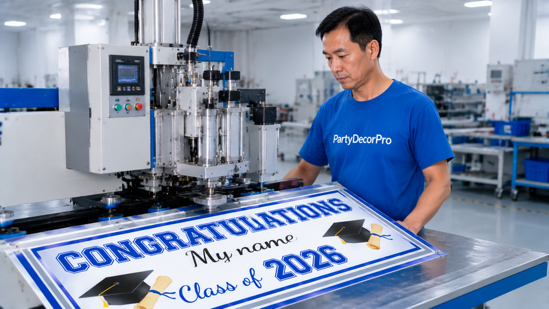 graduation banner Manufacturing Process 