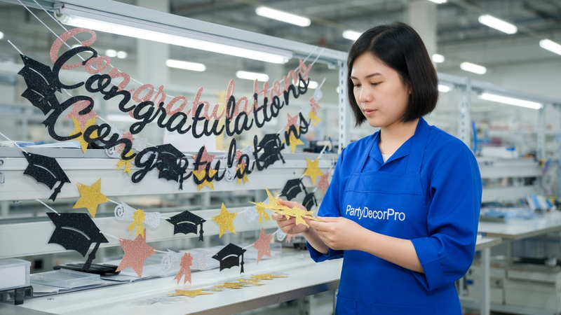 graduation banner personalized Manufacturing Process 
