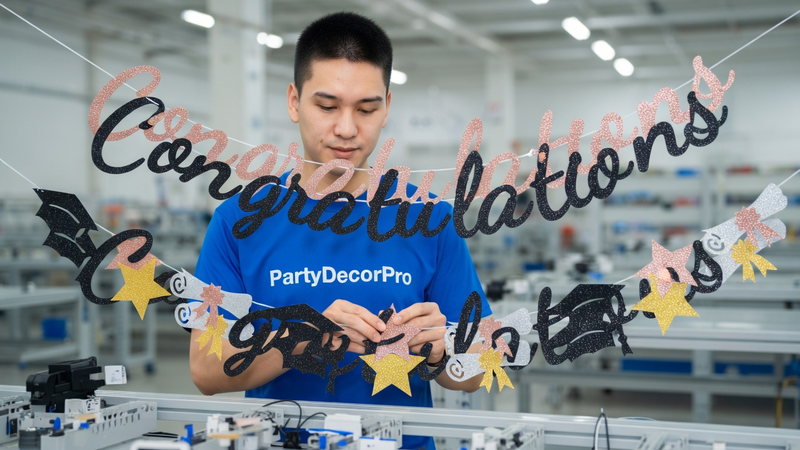 graduation banner personalized Manufacturing Process 