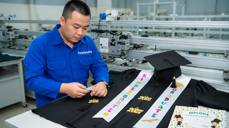 graduation cap and gown Manufacturing Process 