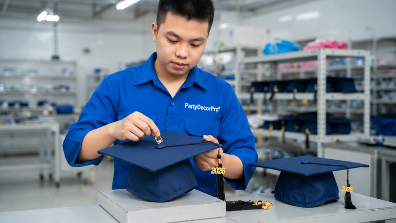 graduation cap and gown Manufacturing Process 