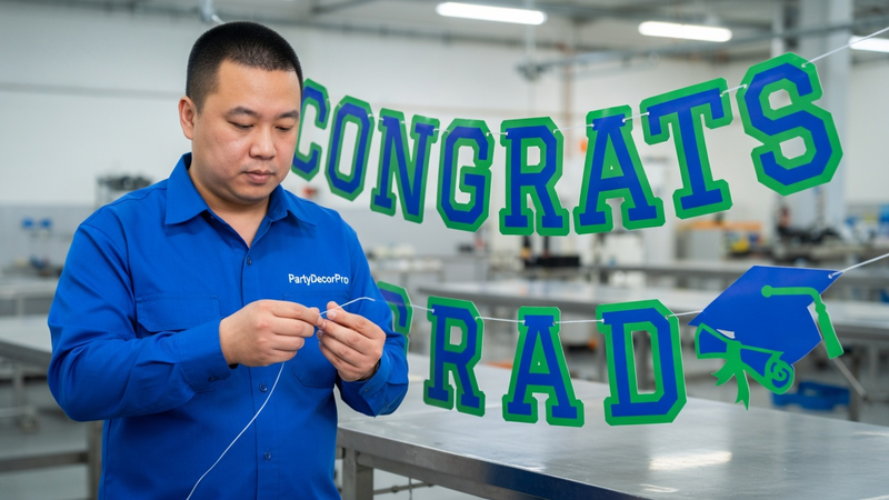 graduation ceremony banner Manufacturing Process 