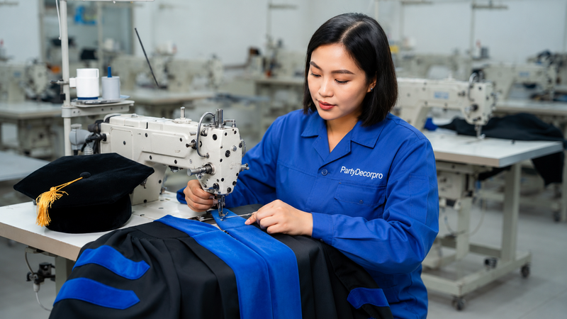 graduation commencement dress Manufacturing Process 
