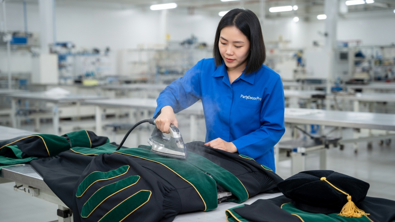 graduation gown Manufacturing Process