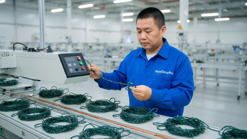 green rope lights Manufacturing Process 