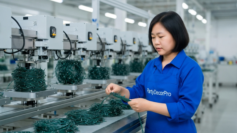 green rope lights Manufacturing Process 