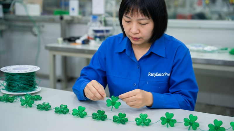 green string lights Manufacturing Process 
