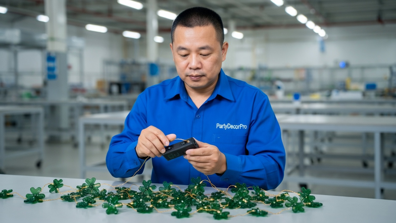 green string lights Manufacturing Process 
