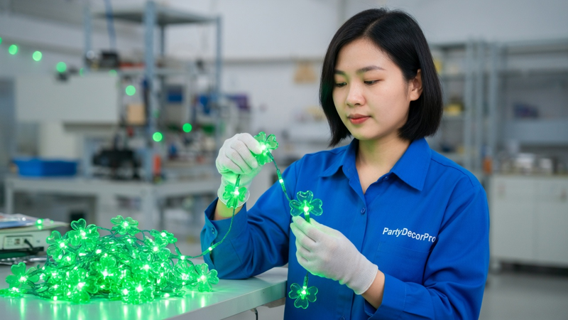 green string lights Manufacturing Process 