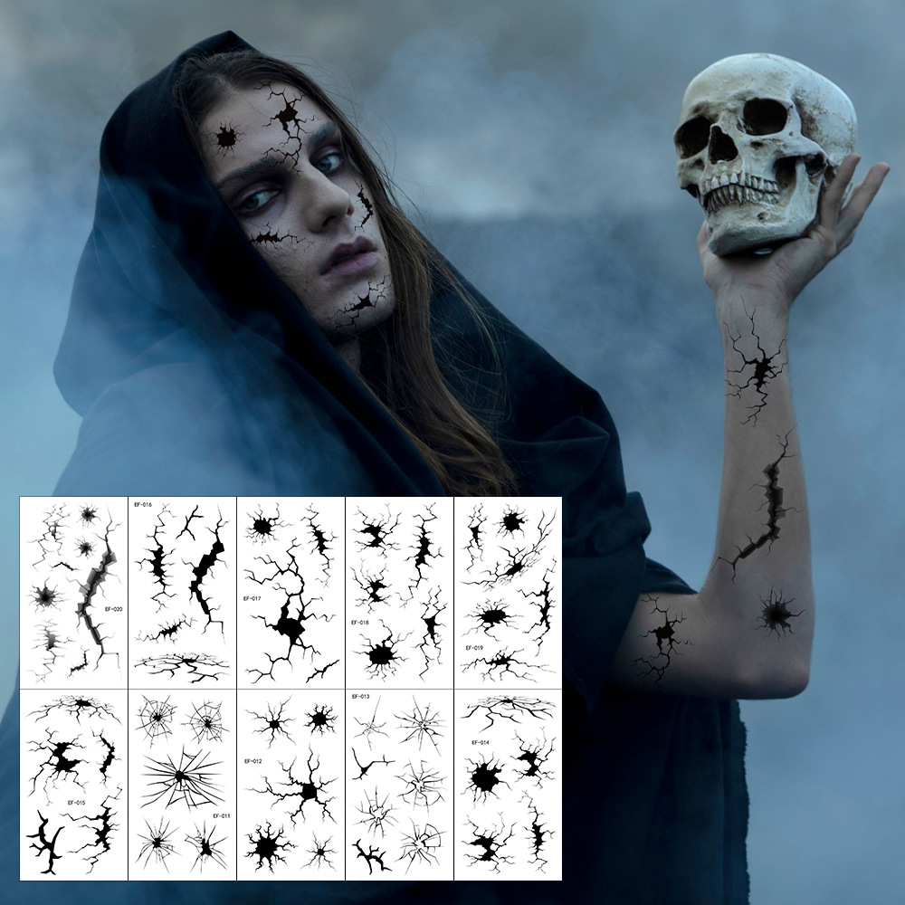 halloween temporary tattoos face