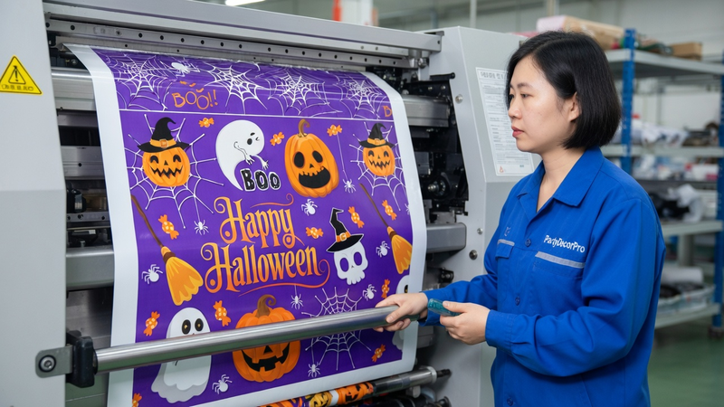halloween plastic tablecloths Manufacturing Process 
