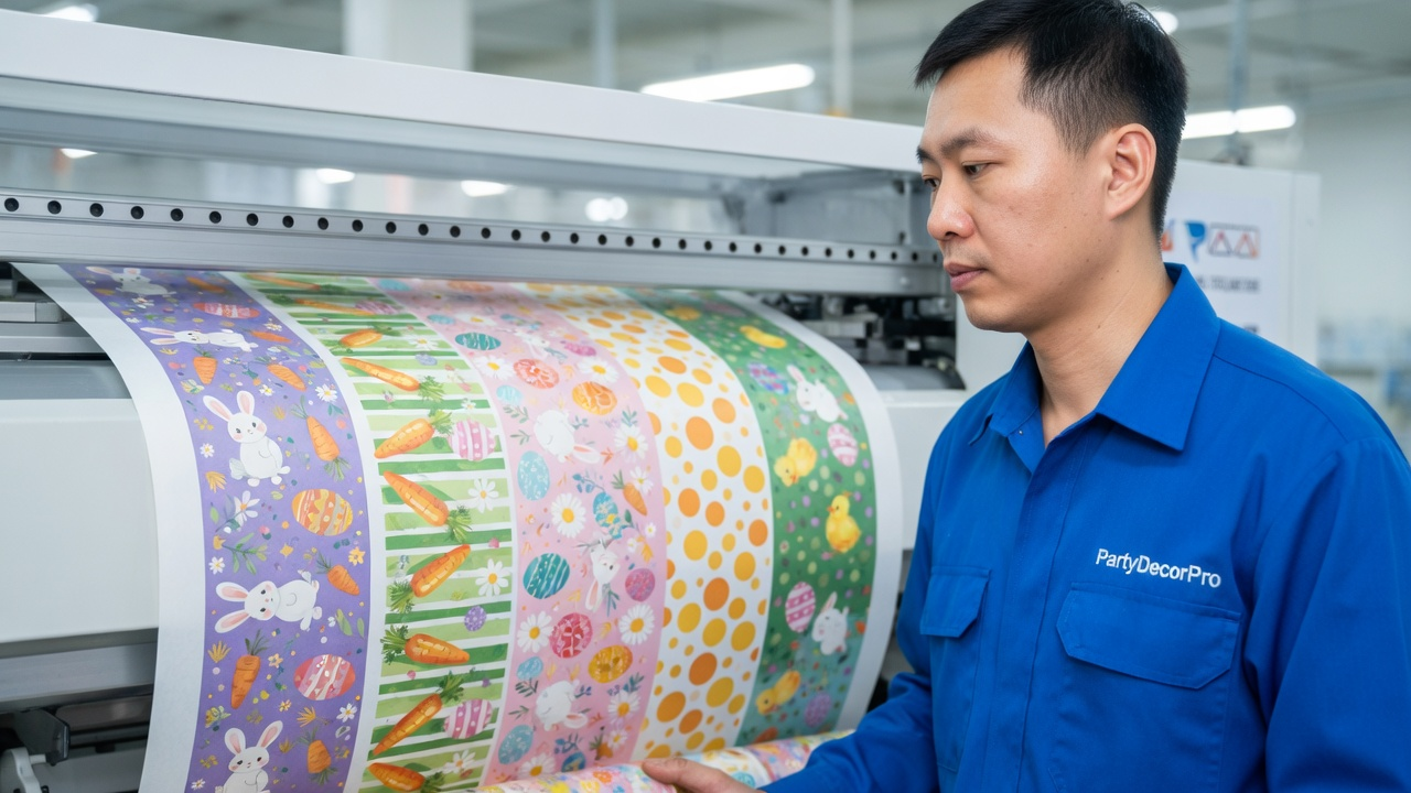happy easter stickers Manufacturing Process