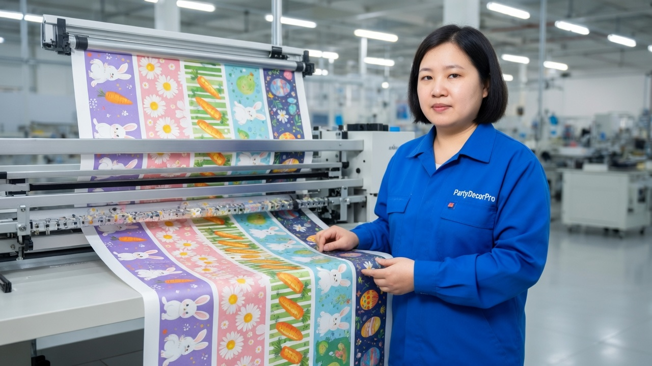 happy easter stickers Manufacturing Process