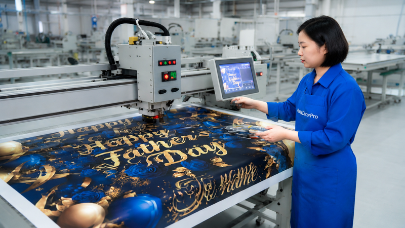 happy father s day banner Manufacturing Process 