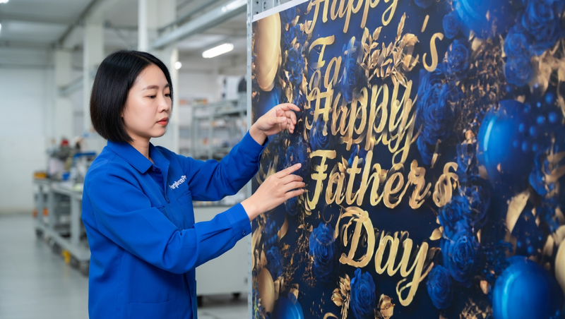 happy father s day banner Manufacturing Process 