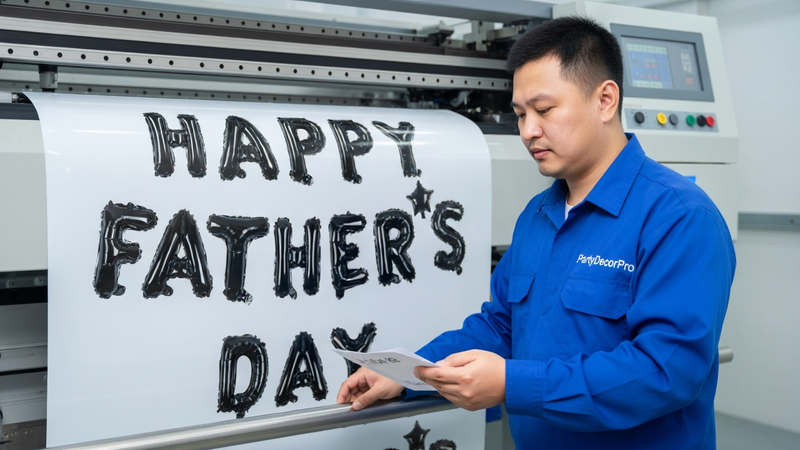 happy fathers day balloons Manufacturing Process 