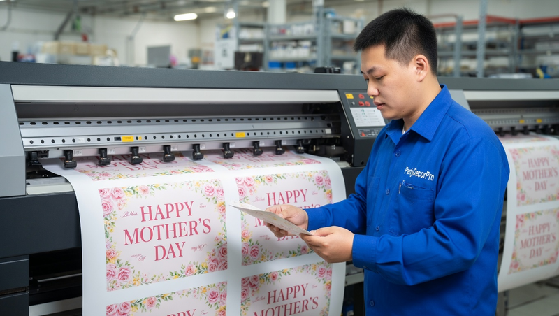 happy mothers day banner Manufacturing Process 