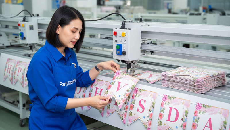 happy mothers day banner Manufacturing Process 