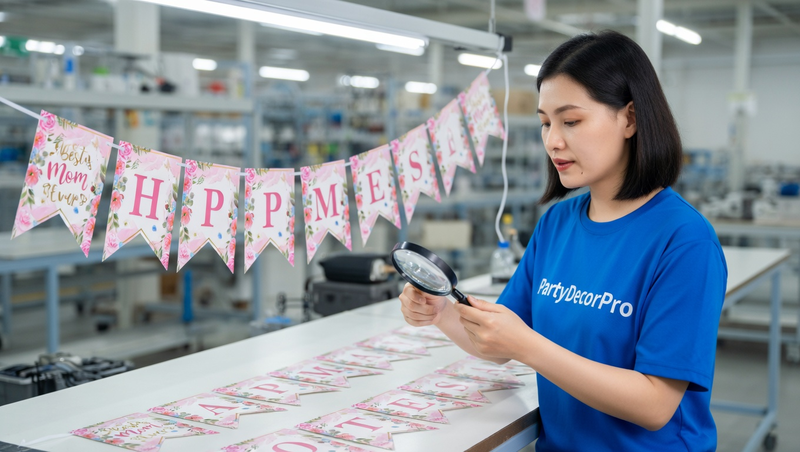 happy mothers day banner Manufacturing Process 