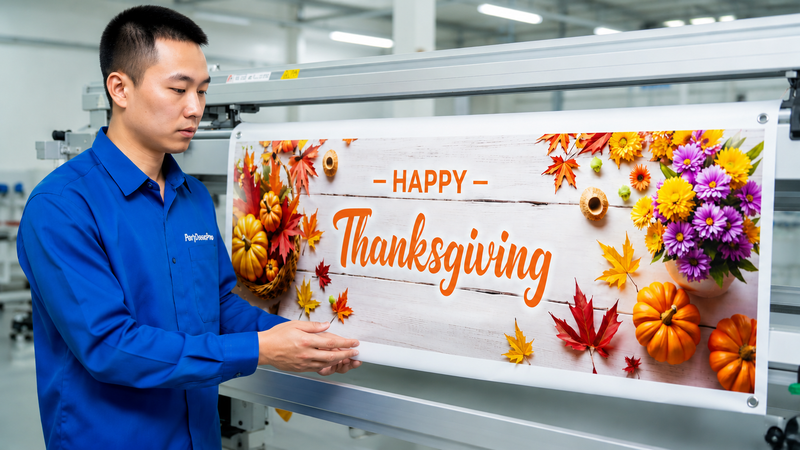 happy thanksgiving banner Manufacturing Process 