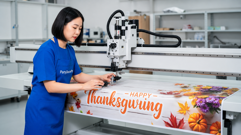 happy thanksgiving banner Manufacturing Process 