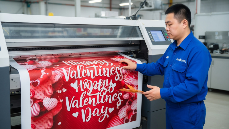 happy valentines banner Manufacturing Process 