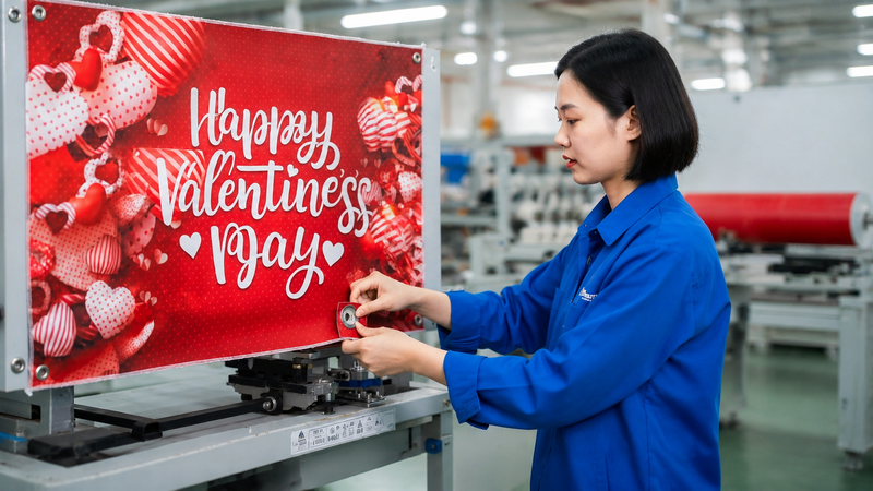 happy valentines banner Manufacturing Process 
