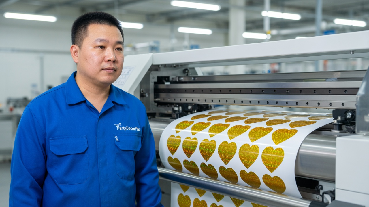 heart stickers Manufacturing Process 