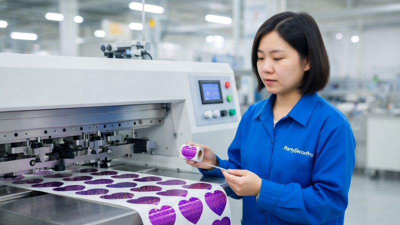 heart stickers Manufacturing Process 