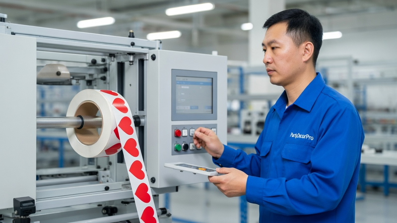 heart stickers Manufacturing Process 