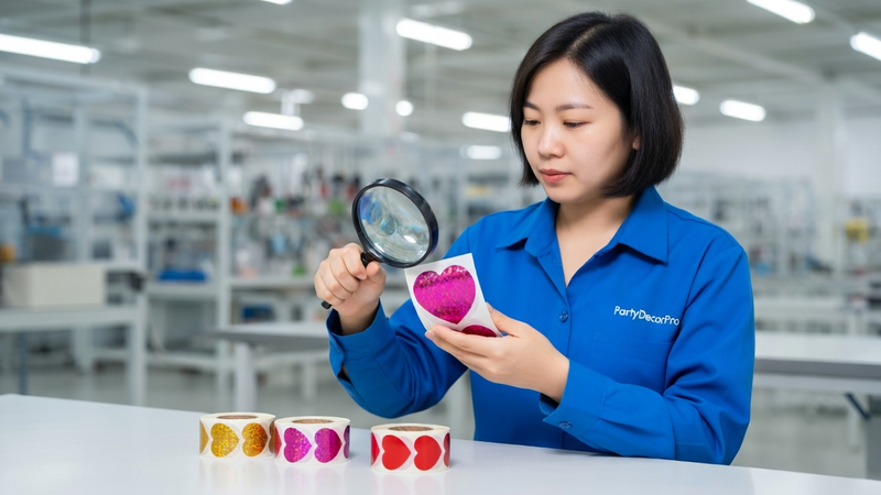heart stickers Manufacturing Process 