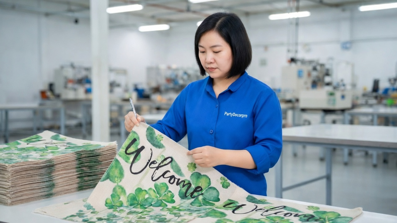 holiday flags Manufacturing Process 