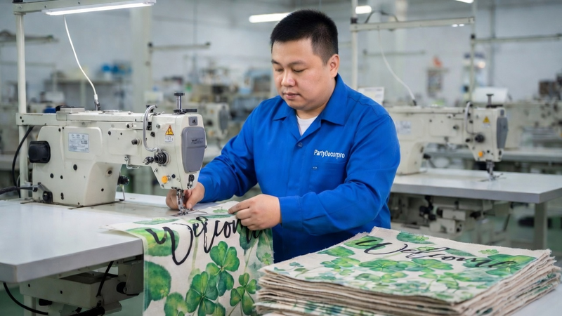 holiday flags Manufacturing Process 