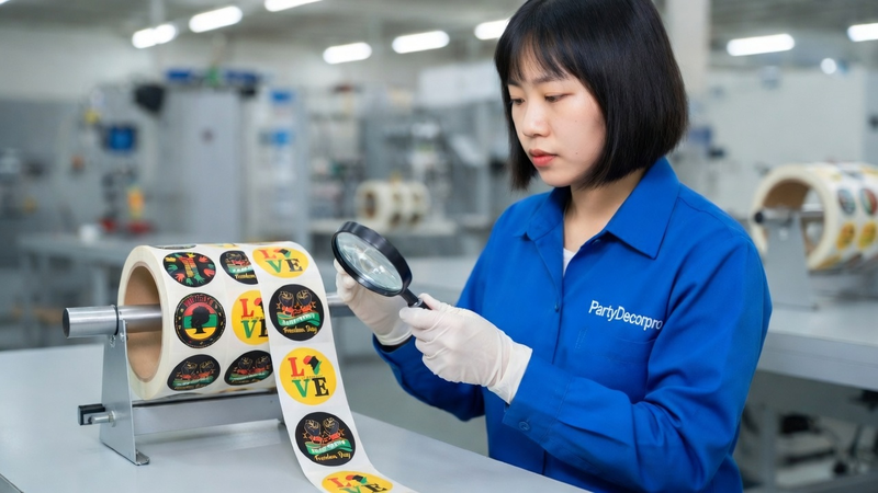 holiday stickers Manufacturing Process 