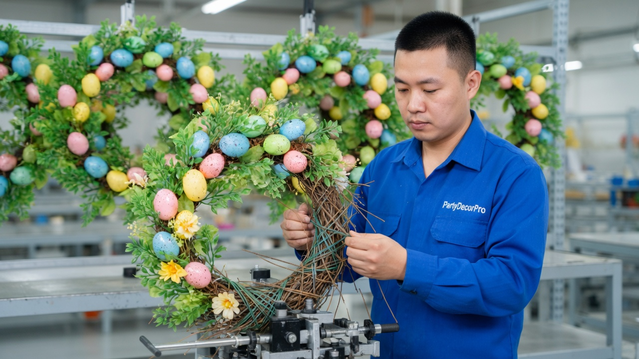 holiday wreath Manufacturing Process