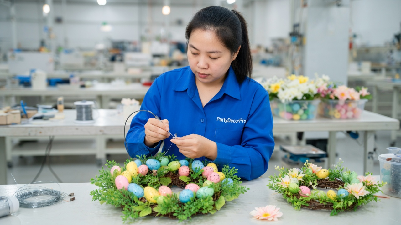 holiday wreath Manufacturing Process