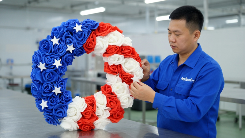 holiday wreath Manufacturing Process 