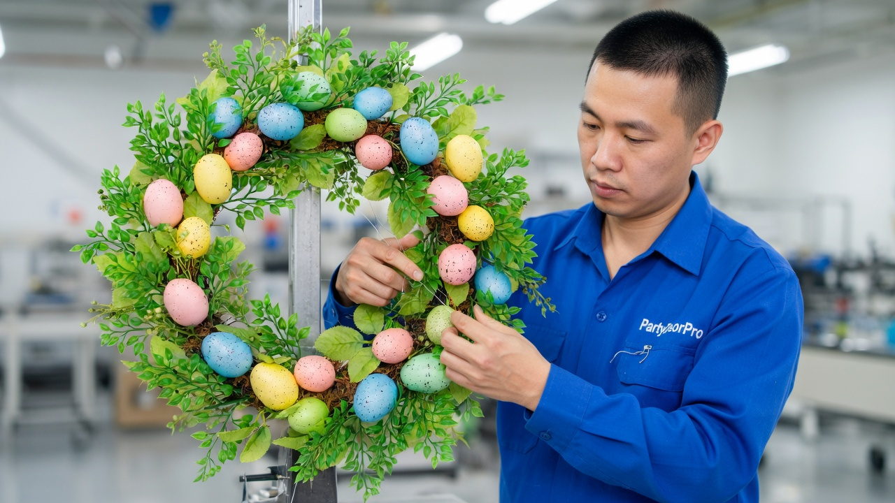 holiday wreath Manufacturing Process