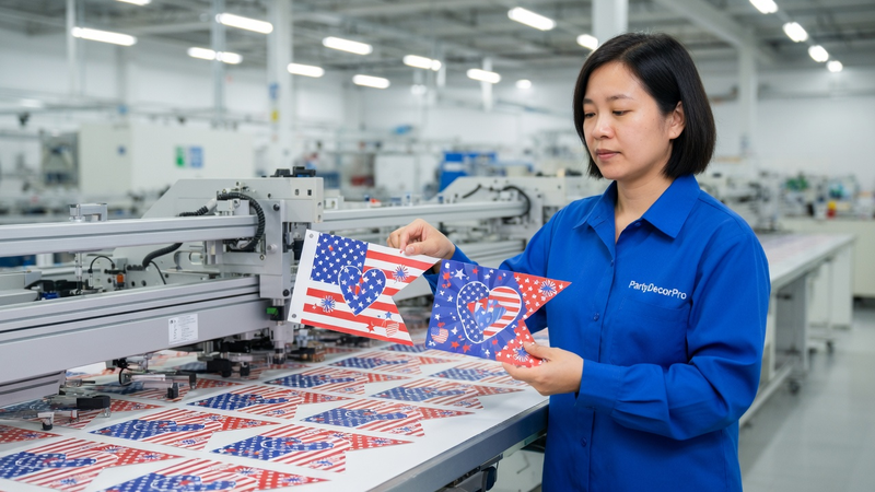 july 4th banner Manufacturing Process 