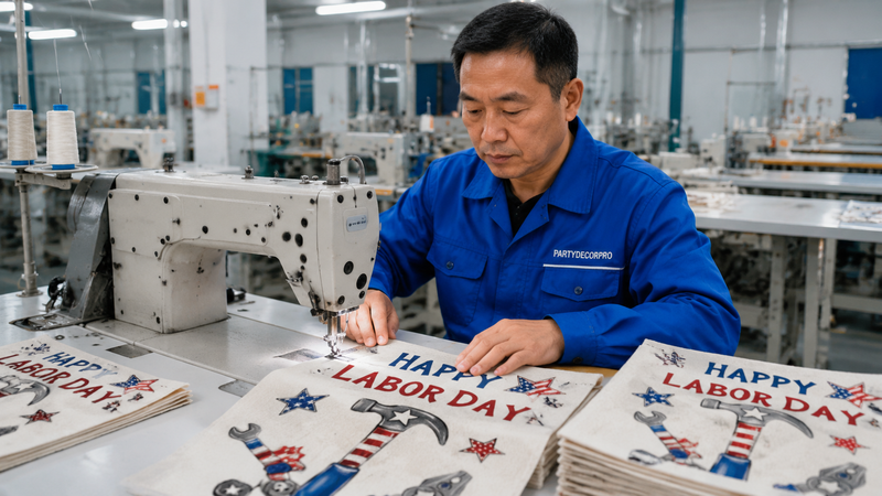 labor day flags Manufacturing Process 