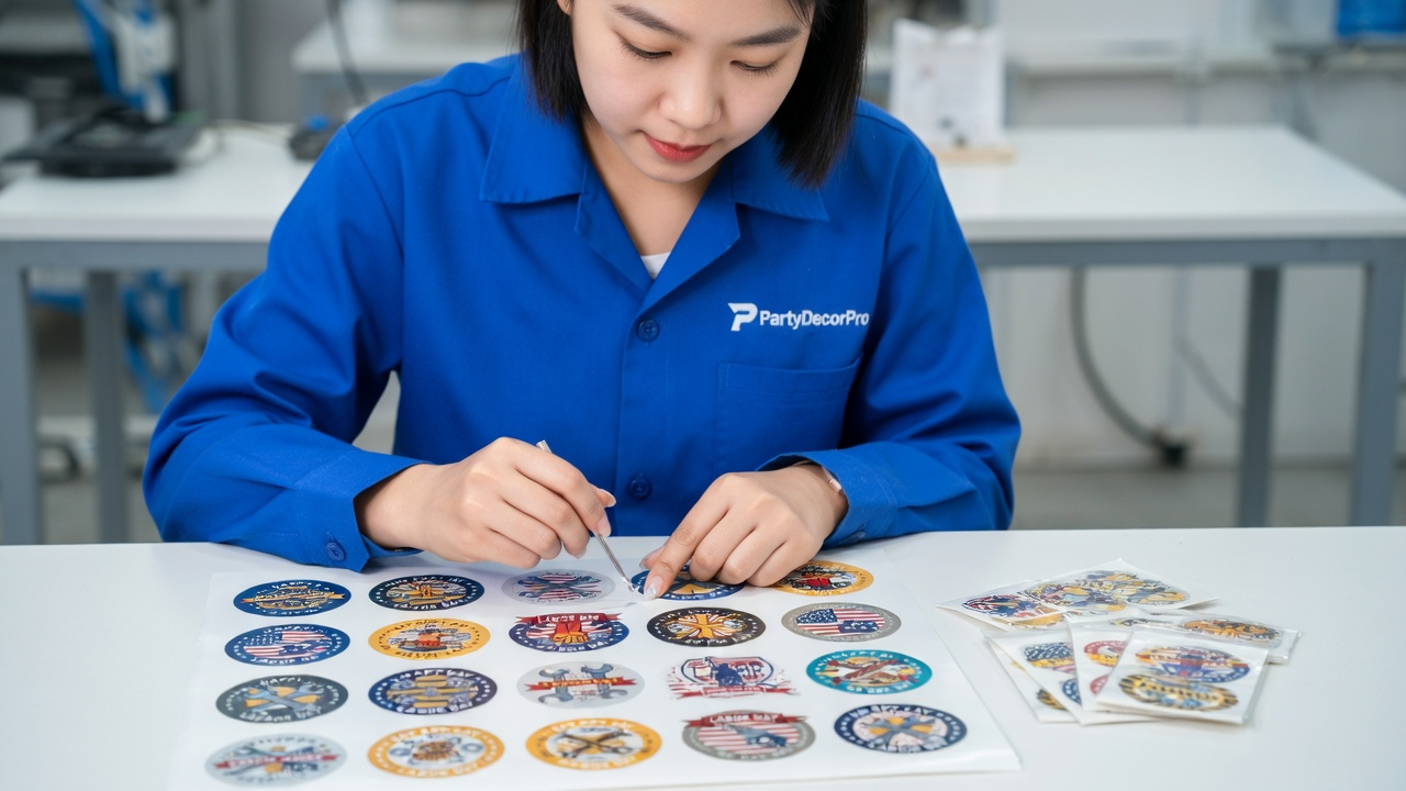 labor day stickers Manufacturing Process