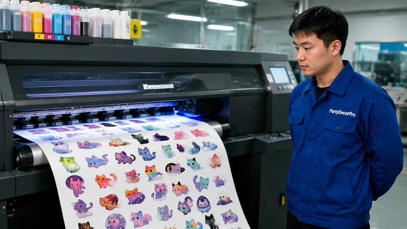 laptop stickers Manufacturing Process 