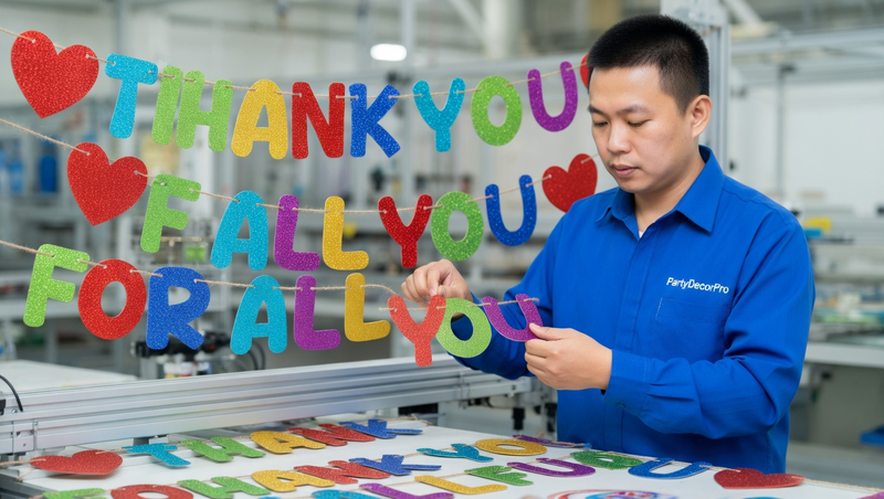 letter banner Manufacturing Process 