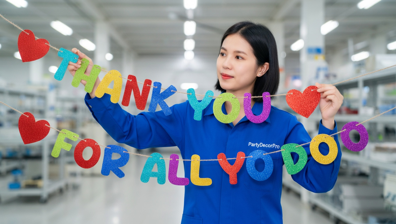 letter banner Manufacturing Process 