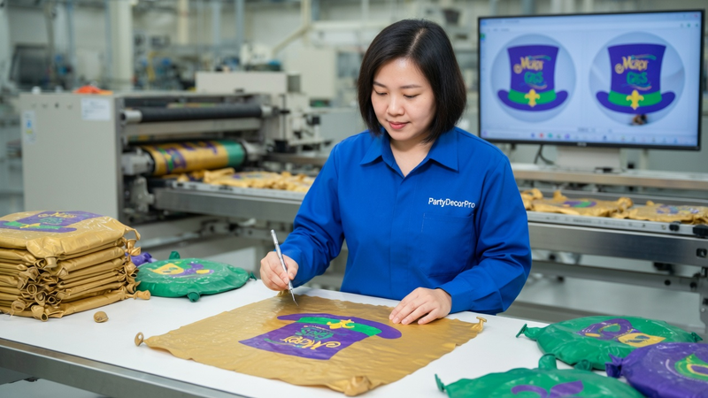 mardi gras balloons Manufacturing Process