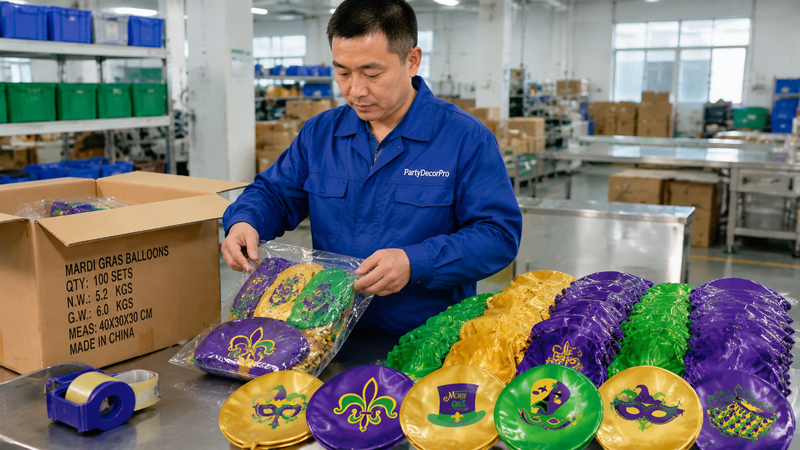 mardi gras balloons Manufacturing Process