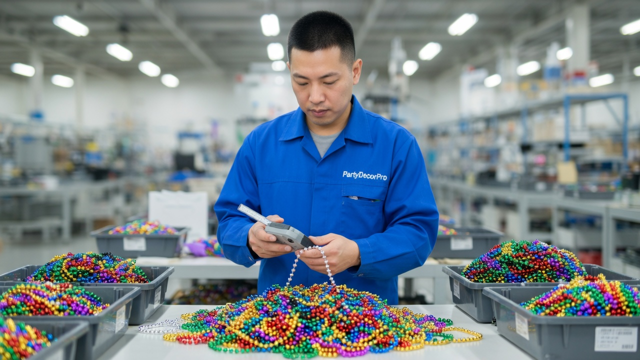 mardi gras necklaces Manufacturing Process